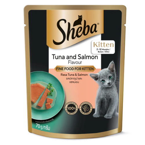 Sheba Pouch 70g - Sheba Pouch Kitten Tuna and Salmon Flavour