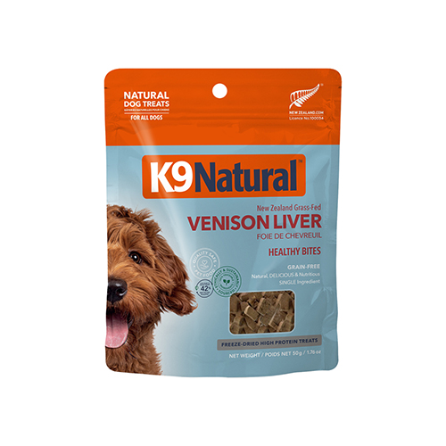 K9 Natural Healthy Bites Treats - Venison Liver 50g