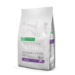 Nature's Protection Dog Dry Food - Superior Care Grain Free White Dog Salmon Junior 1.5kg