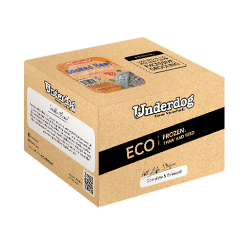 Underdog Cooked Frozen Recipe - Cooked Beef ECO PACK (150g patty x 20)