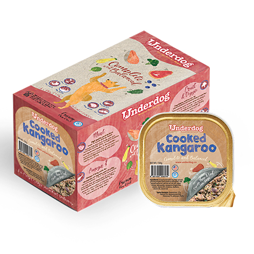 Underdog Cooked Frozen Recipe - Cooked Kangaroo (150gx8)