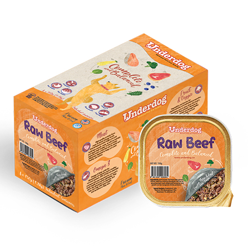Underdog RAW Frozen Recipe – Raw Beef (150gx8)