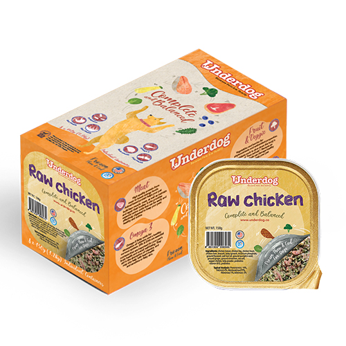 Underdog RAW Frozen Recipe – Raw Chicken (150gx8)