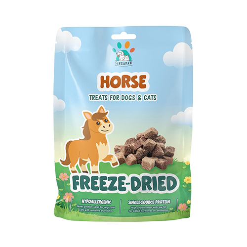 Singapaw Freeze Dried Horse Treats 50g (For Cat & Dog)