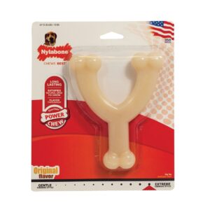 Nylabone Power Chew Original Wishbone Dog Chew Toy Wolf - N214P