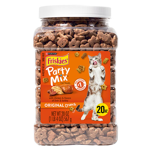 Friskies Party mix Original Crunch Cat Treats 567g (Jar)