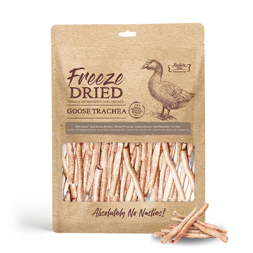 Absolute Bites Freeze Dried Treats for Dogs - Goose Trachea 30g