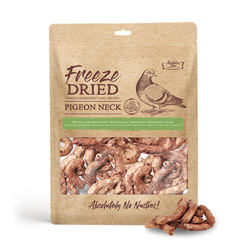 Absolute Bites Freeze Dried Dog Treats - Pigeon Neck (50g)