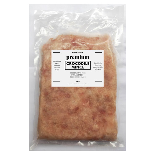 Frozen Alpha Origin Premium Crocodile Mince 1kg