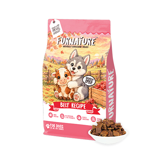 Fur Nature Natural Wholesome Gently Dried Dog Treats - Beef Recipe (200g)