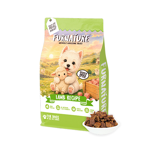 Fur Nature Natural Wholesome Gently Dried Dog Treats - Lamb Recipe (200g)
