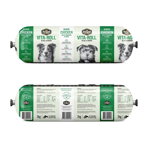 Frozen Regal Chicken with Pumpkin & Peas Roll - 2kg