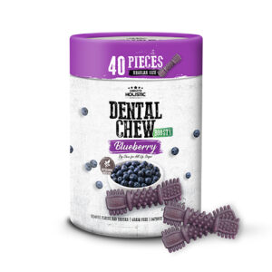 Absolute Holistic BOOST! Dental Chew Value Tub for Dogs - Blueberry | Regular - 40PCS (1KG)