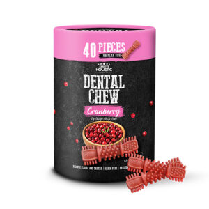 Absolute Holistic Dental Chew Value Tub for Dogs - Cranberry | Regular - 40PCS (1KG)