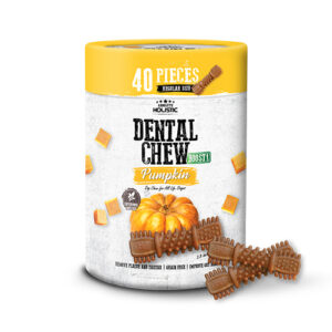 Absolute Holistic BOOST! Dental Chew Value Tub for Dogs - Pumpkin | Regular - 40PCS (1KG)