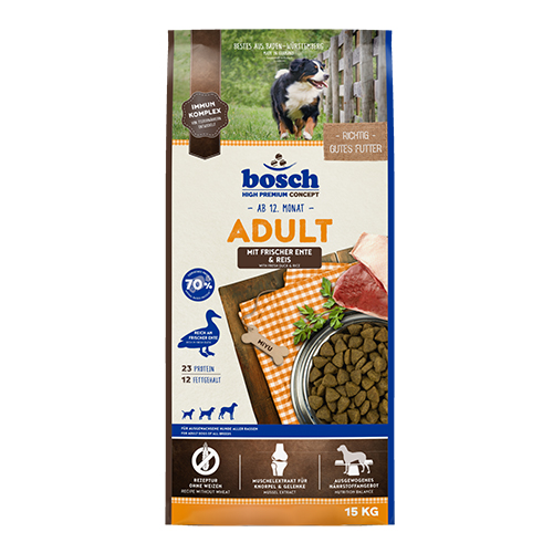 Bosch High Premium Concept - Adult Duck & Rice Dry Dog Food 15kg