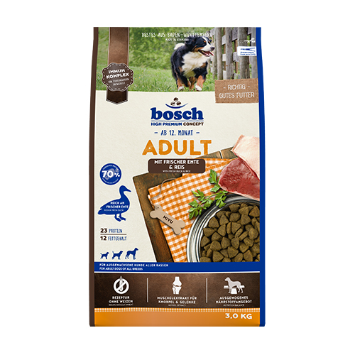 Bosch High Premium Concept - Adult Duck & Rice Dry Dog Food 3kg