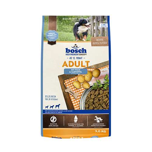 Bosch High Premium Concept - Adult Fish & Potato Dry Dog Food 3kg