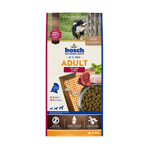 Bosch High Premium Concept - Adult Lamb & Rice Dry Dog Food 15kg