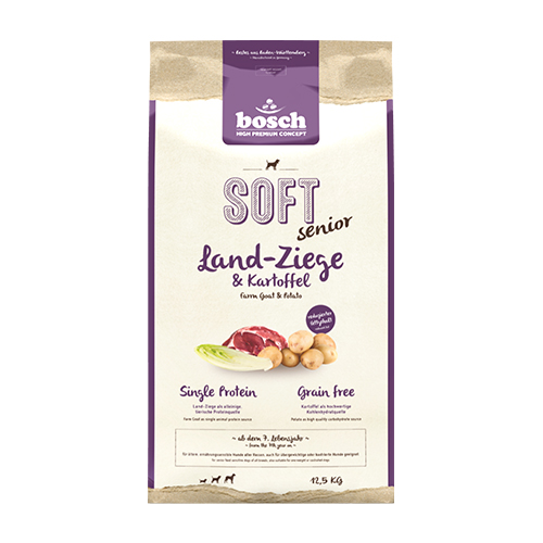 Bosch HPC Soft - Senior Farm Goat & Potato Dry Dog Food 12.5kg