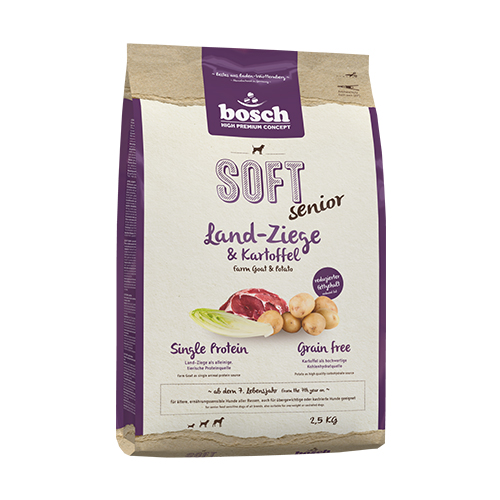 Bosch HPC Soft - Senior Farm Goat & Potato Dry Dog Food 2.5kg