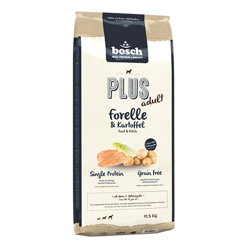 Bosch HPC Plus - Adult Trout & Potato Dry Dog Food 12.5kg