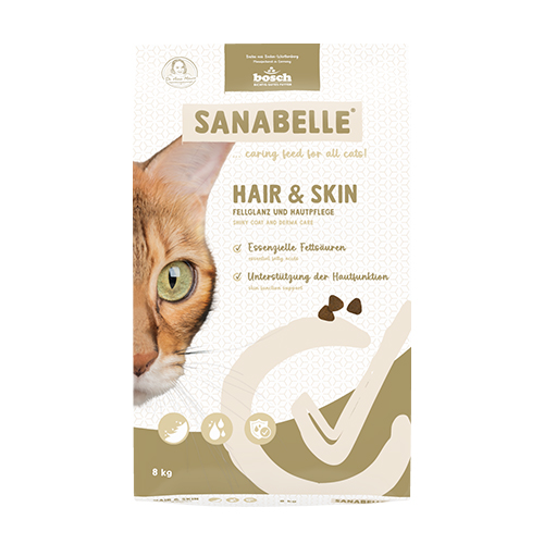 Sanabelle Care - Hair & Skin Dry Cat Food 8kg