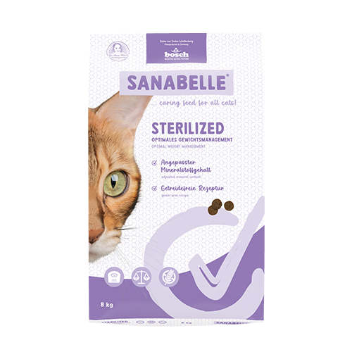 Sanabelle Care - Sterilized Dry Cat Food 8kg