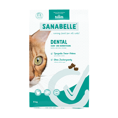 Sanabelle Care - Dental Dry Cat Food 8kg